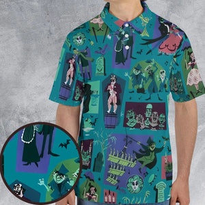 Haunted Chic Haunted Mansion AOP Men/Women Polo Shirt