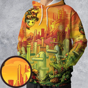 Plumber Kingdom Super Mario All-over Print Hoodie