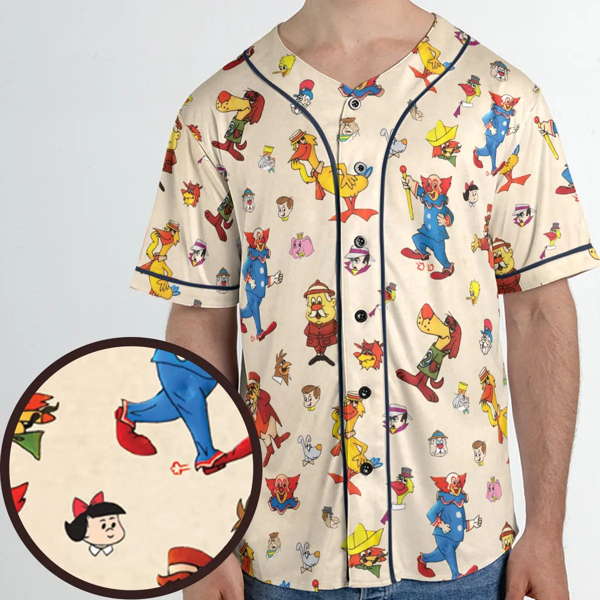 Bozo The Clown And Friends Unisex Baseball Jersey