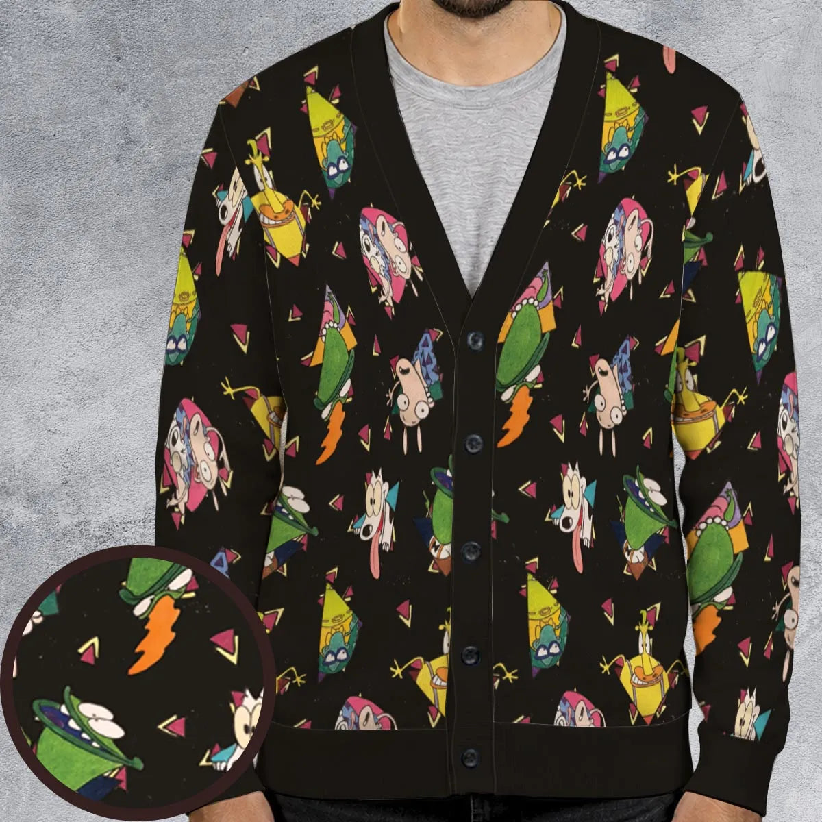 Rocko's Modern Life Pattern Cardigan