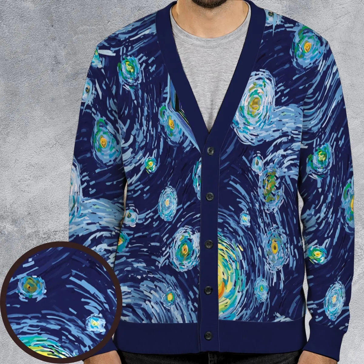 Tardis Starry Night Doctor Who Cardigan