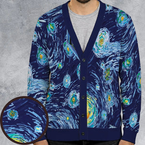 Tardis Starry Night Doctor Who Cardigan