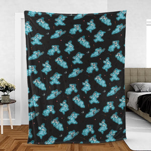 Classic Animated Cartoon Lonesome Ghosts Fleece Blanket