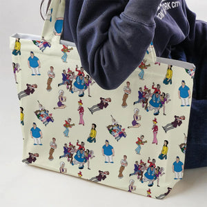 The New Adventures of Gilligan Pattern Large Tote Bag