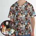 Tim Burton Characters Halloween Unisex Baseball Jersey