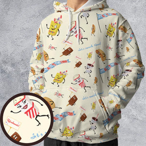 Let's All Go To The Lobby Retro Cartoon All-over Print Hoodie