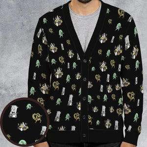 Aqua Teen Hunger Force Pattern Cardigan
