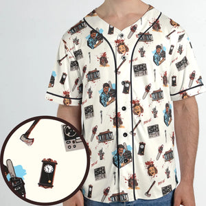 Supernatural Horror Evil Dead Halloween Unisex Baseball Jersey