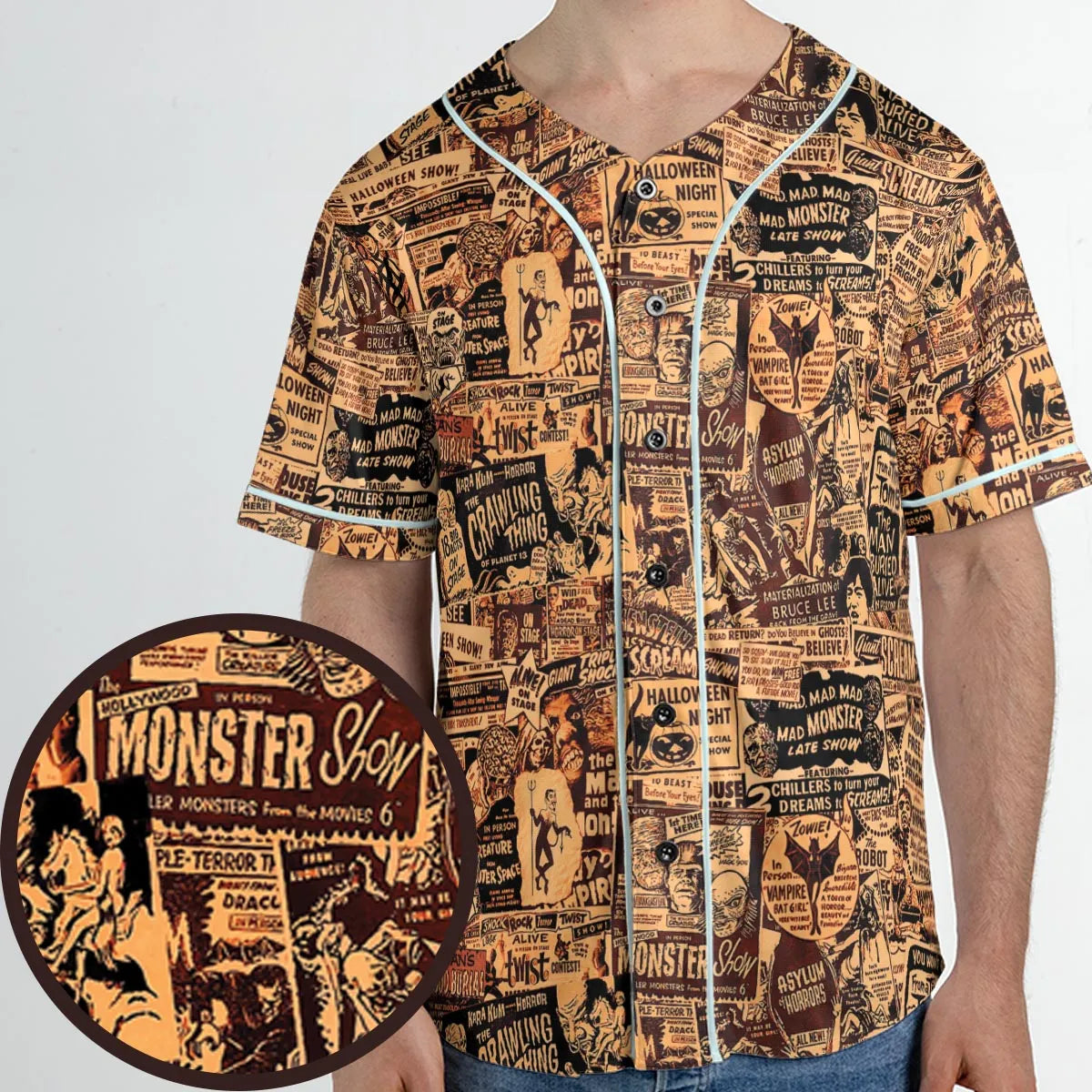 The Monster Show Mashup Unisex Baseball Jersey