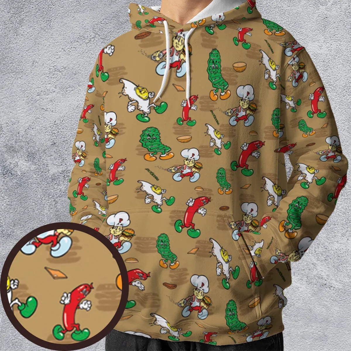 BurgerTime Arcade All-over Print Hoodie