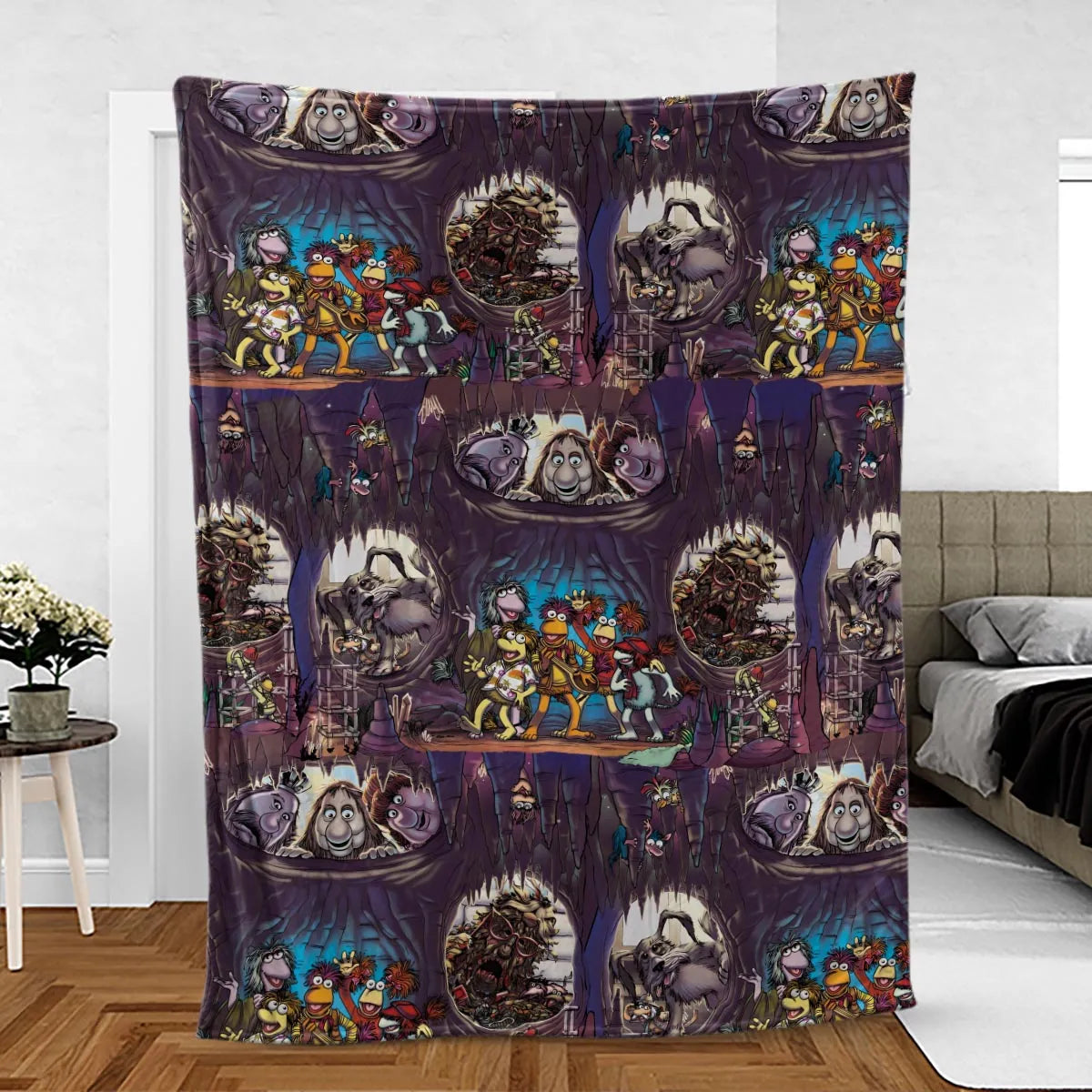 It's All Connected Fraggle Rock Fleece Blanket