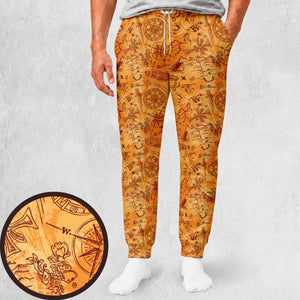Vintage Adventure Map Indiana Jones Sweatpants