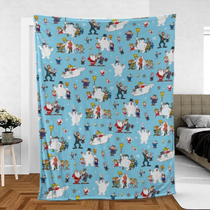 Cast Frosty The Snowman Fleece Blanket