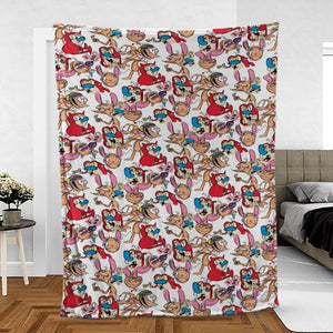 Insane Style The Ren and Stimpy Show Fleece Blanket