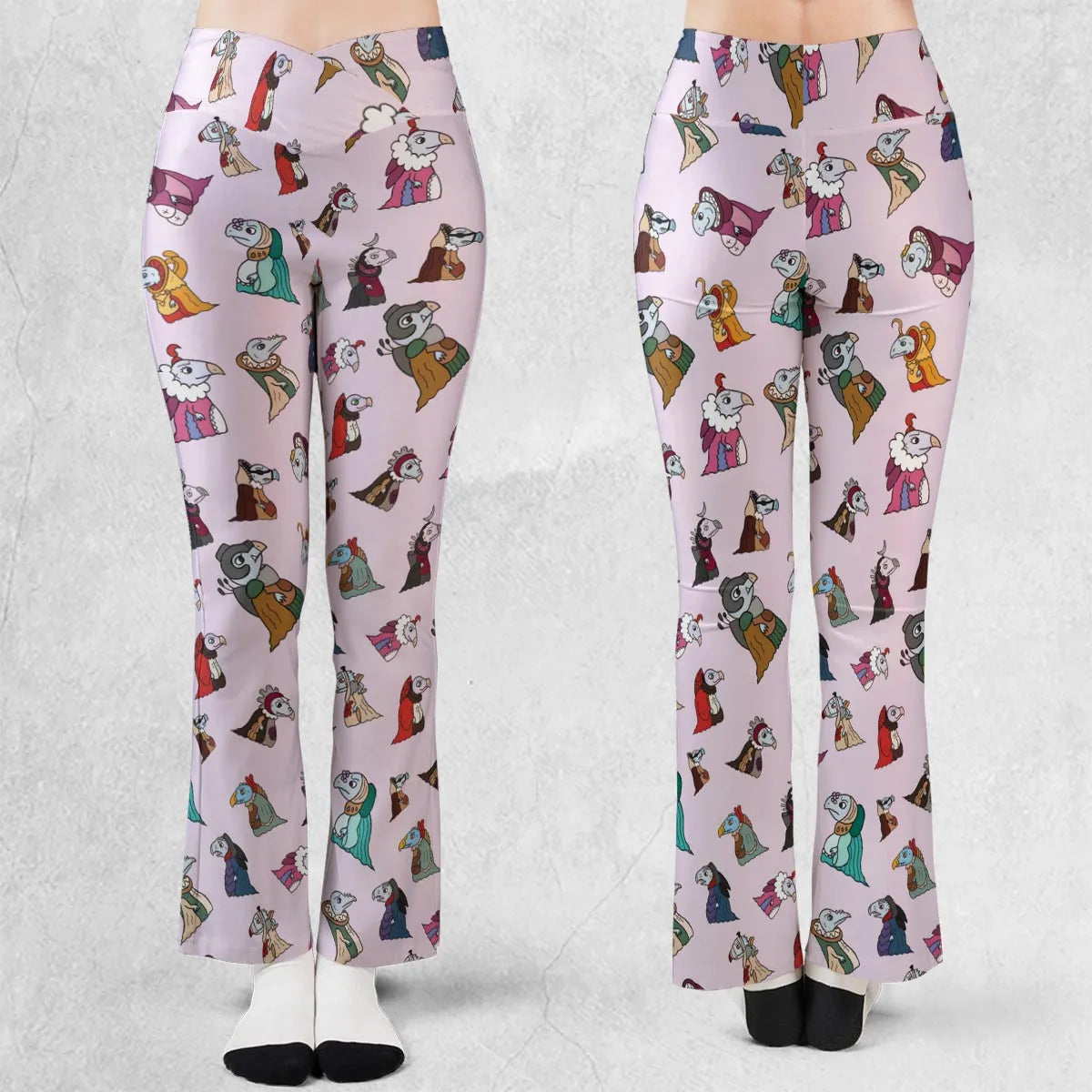 Cute Skeksis The Dark Crystal Flare Leggings