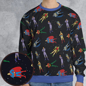 The Super Powers Team Super Friends All-over Print Sweatshirt