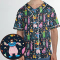 Clowns Popcorn Killer Klowns from Outer Space Pattern Unisex Baseball Jersey
