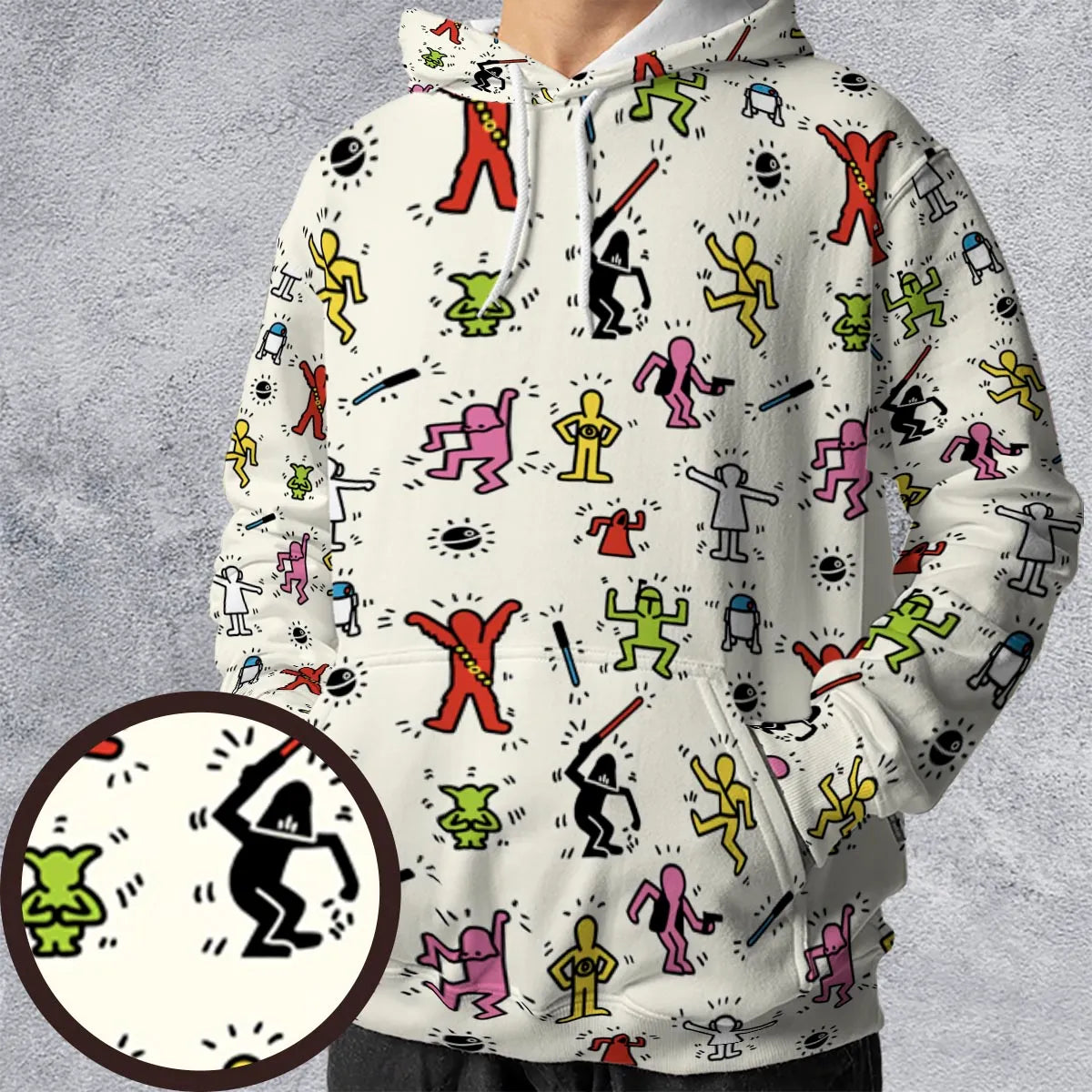 Pop Wars Star Wars Pop Art Pattern All-over Print Hoodie