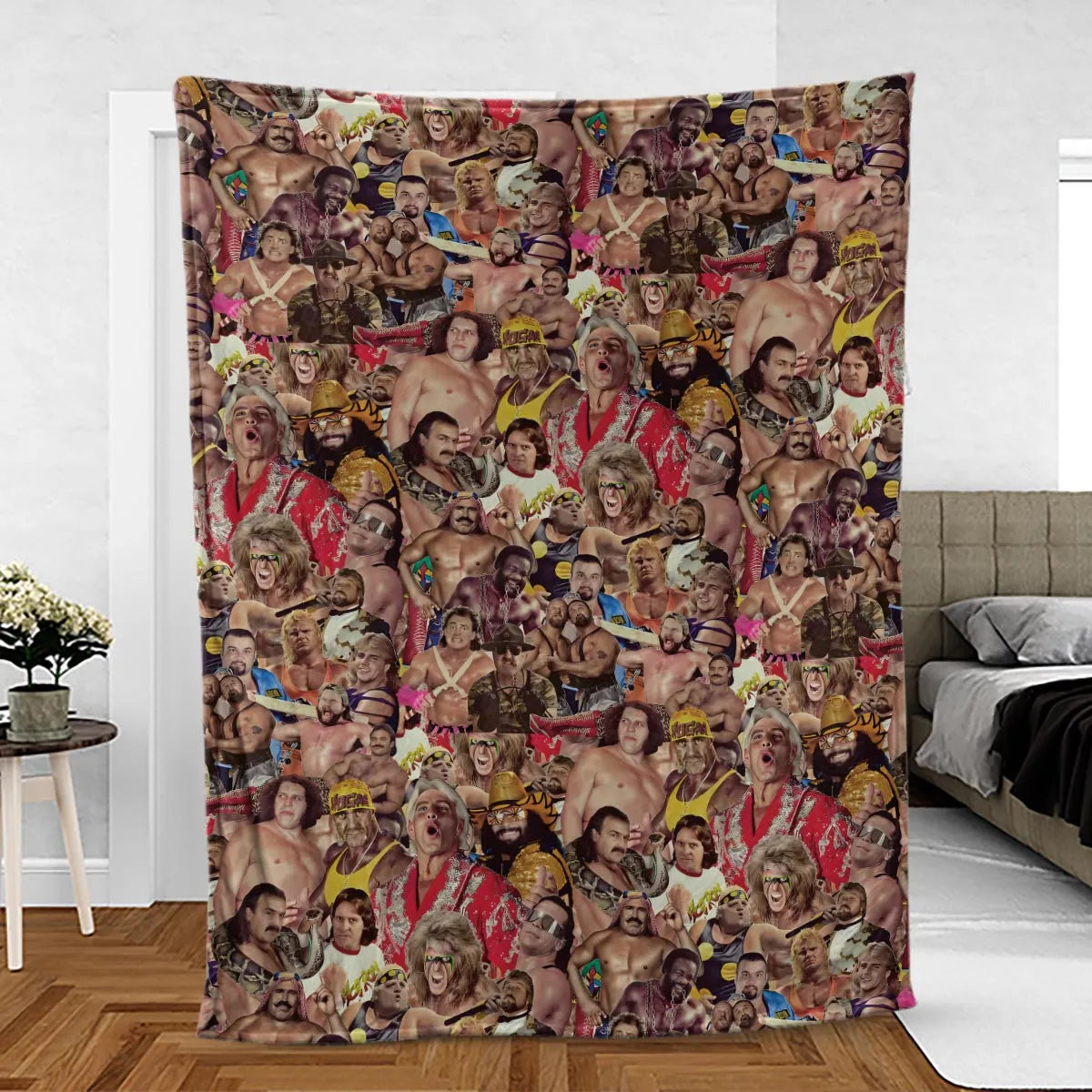 Pro Wrestlers Fleece Blanket