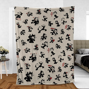 Felix The Cat Fleece Blanket
