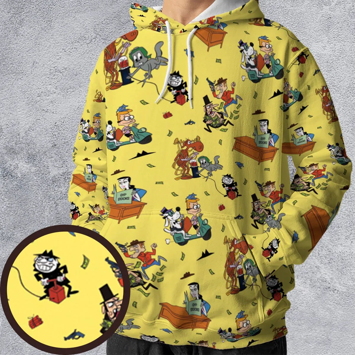 Moose And Squirrel The Adventures of Rocky and Bullwinkle All-over Print Hoodie
