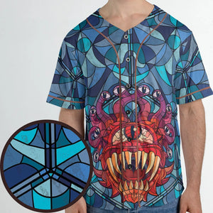 Stained Glass Monster RPG Unisex Baseball Jersey