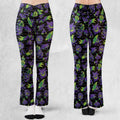 Ghost Type Pokemon Pattern Flare Leggings