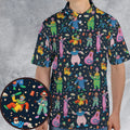 Clowns Popcorn Killer Klowns from Outer Space Pattern AOP Men/Women Polo Shirt