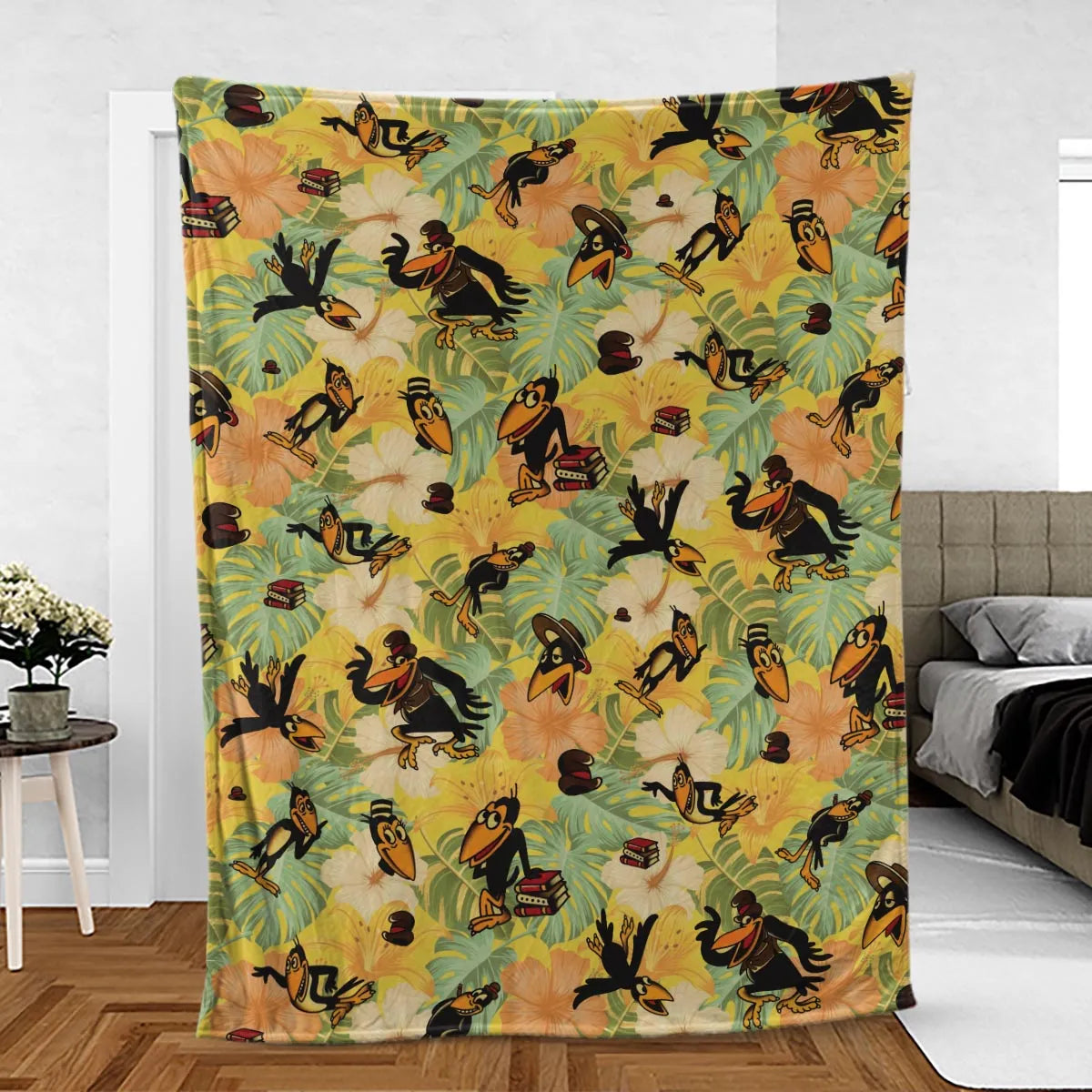 Bird Of A Feather Heckle And Jeckle Fleece Blanket