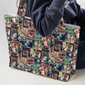 Pioneering '50s Classics Monster Hammer Horror Films Large Tote Bag