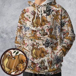 Little Wild Bambi All-over Print Hoodie