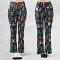 Clowns Popcorn Killer Klowns from Outer Space Pattern Flare Leggings
