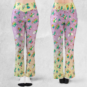 Rainbow Pokemon Pattern Flare Leggings