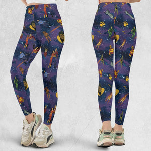Flash Gordon Cartoon Characters Legging