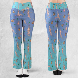 Who You Callin' One-eyed Shrimp Sea-Monkeys Flare Leggings