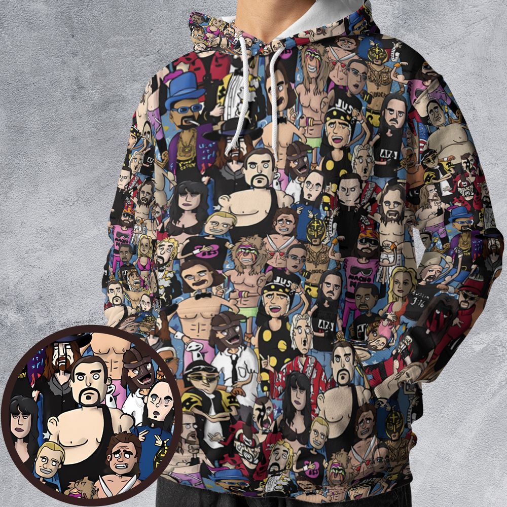 All-over Print Hoodie - 417N8ZP4 -  - 1
