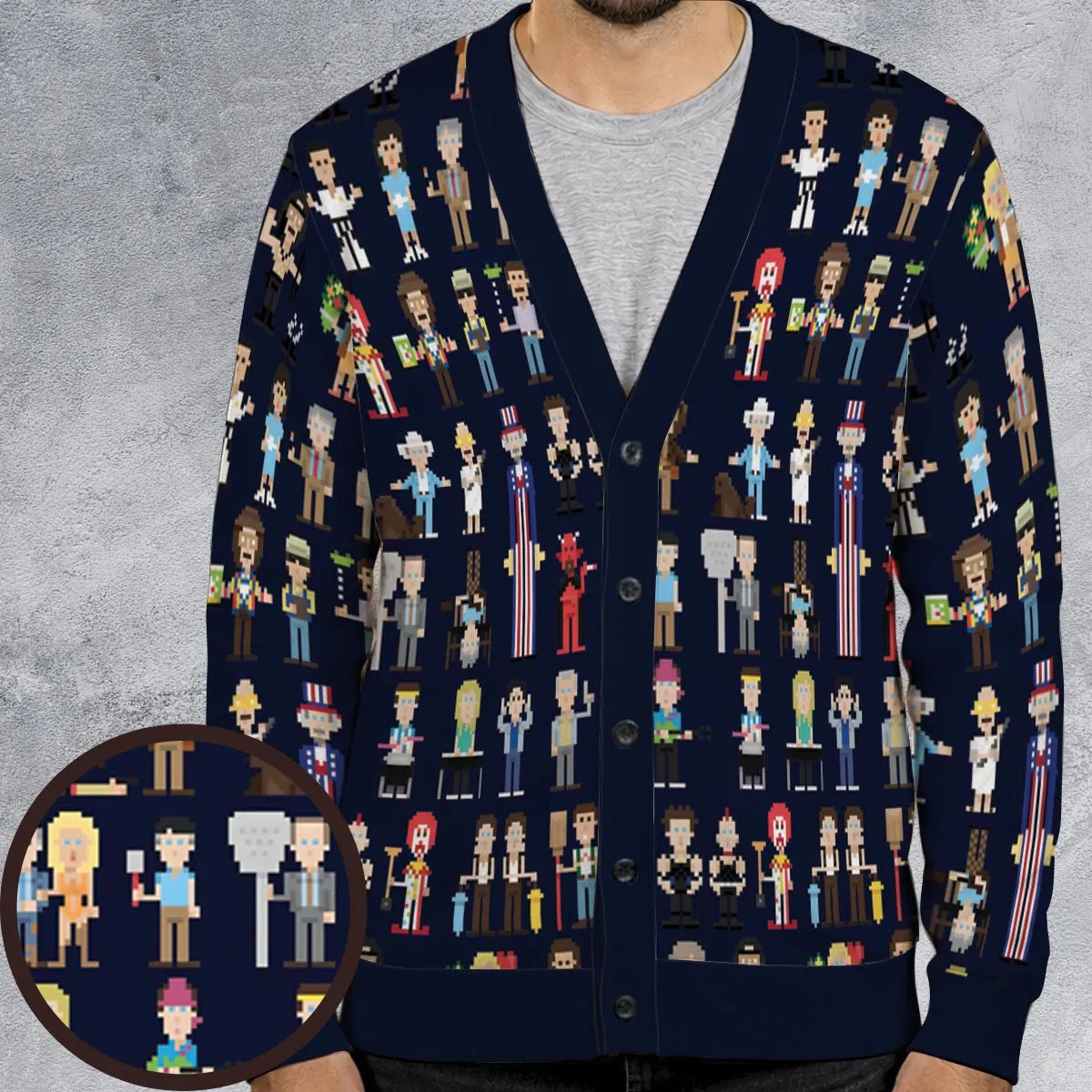 8-Bit UHF Cardigan