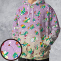 Rainbow Pokemon Pattern All-over Print Hoodie