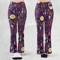 Nostalgic 80s 90s Spooky Scene Flare Leggings