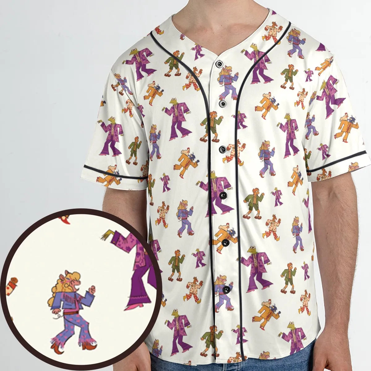 Talking Heads The Muppets Unisex Baseball Jersey