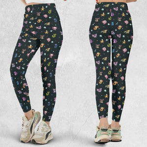 Axolotls Of The World Pattern Legging