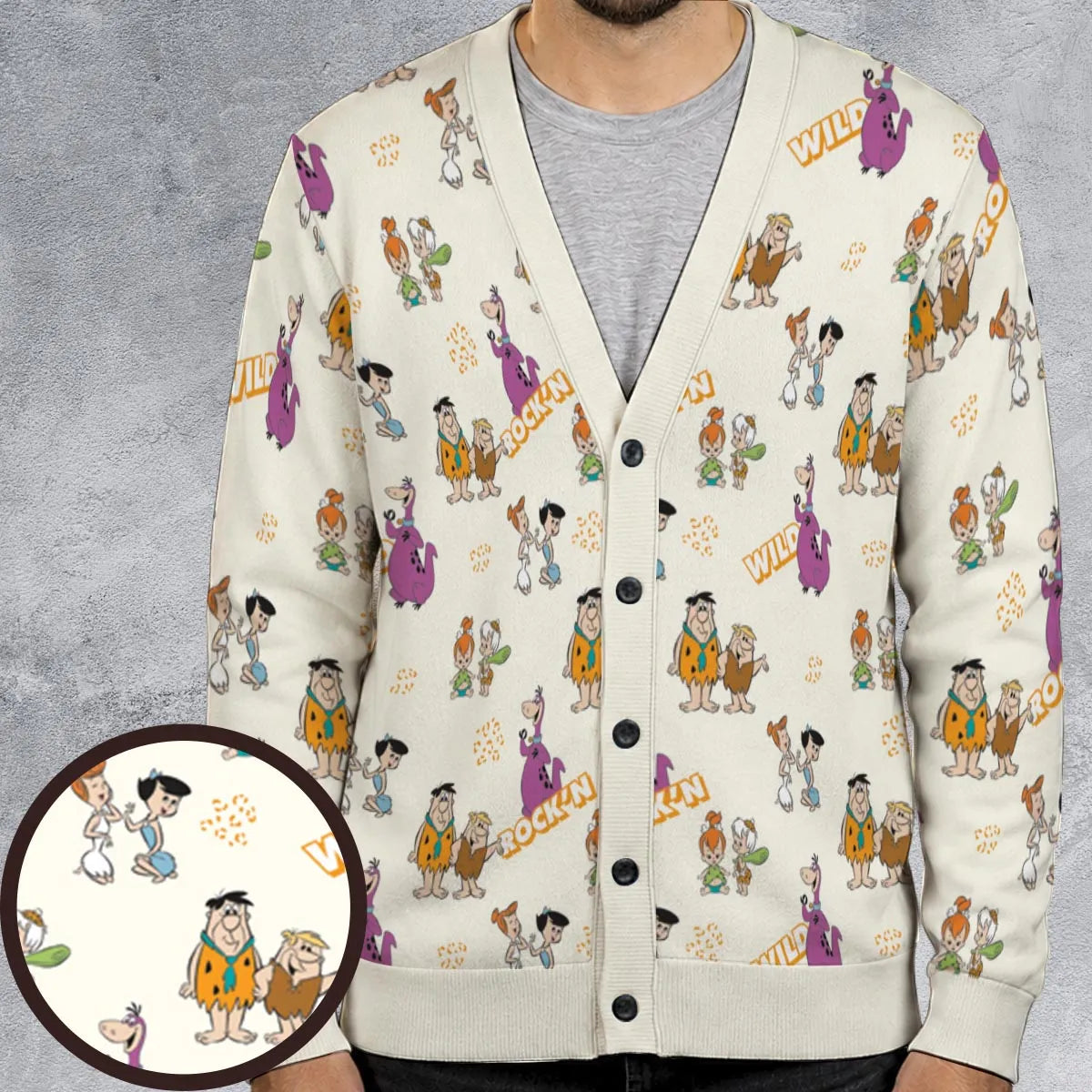 Rock'n The Flintstones Cardigan