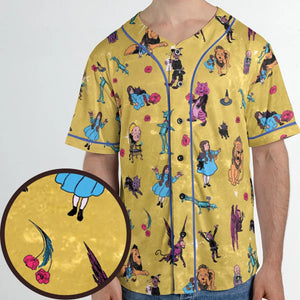 Friends in Emerald City Wizard of Oz Unisex Baseball Jersey