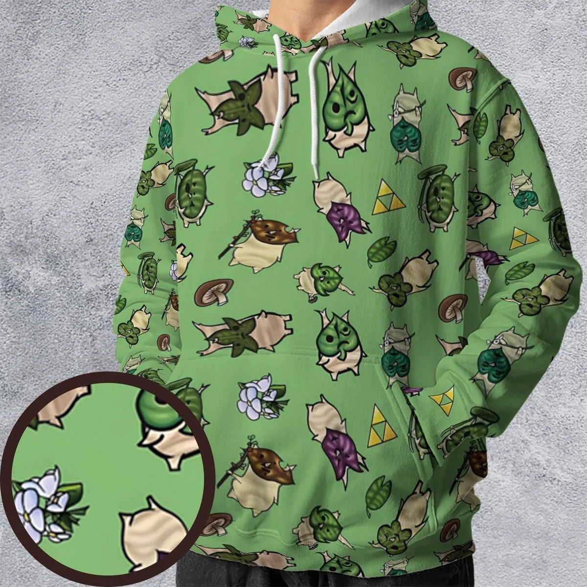 Korok Style The Legend of Zelda All-over Print Hoodie