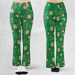Kiss Me I'm Irish It's Always Sunny in Philadelphia Flare Leggings
