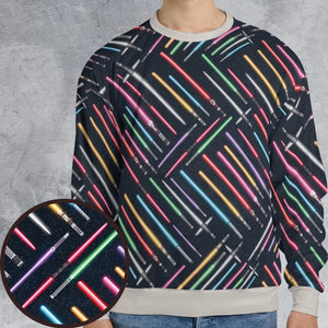 Lightsabers Star Wars Pattern All-over Print Sweatshirt