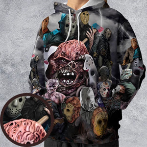 Jason Voorhees Evolution All-over Print Hoodie