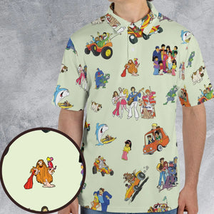 Scooby-Doo ripoffs AOP Men/Women Polo Shirt