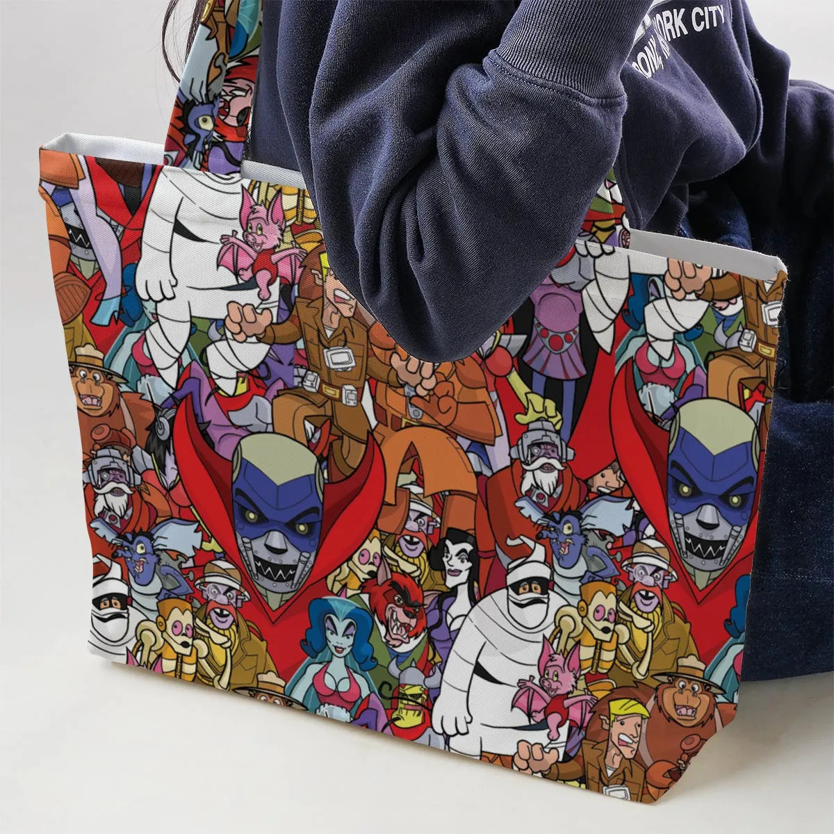 Ghostbusters Animated Series Characters Large Tote Bag