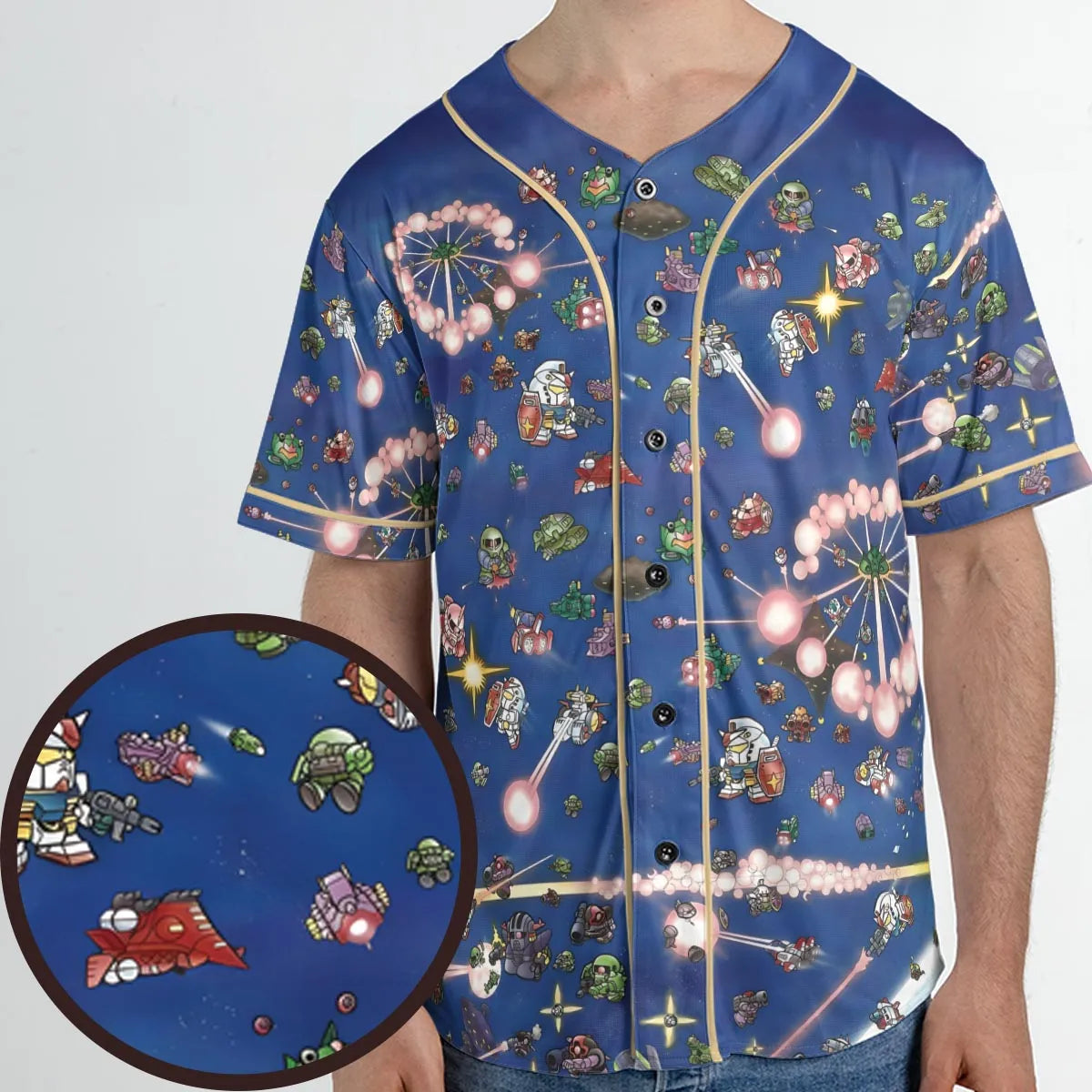SD Gundam Battle Unisex Baseball Jersey